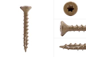 Vis revêtues grises pour bois de Cèdre rouge, Chêne, Ayous et Garapa 5 x 40 mm