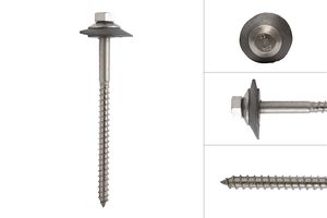 Metal roofing screws stainless steel A2 with Shell Lock 7 x 110 mm - Per Piece