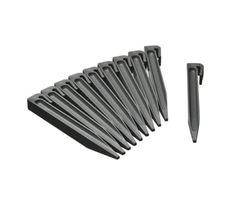 Picchetti in plastica grigia per bordura altezza 15 cm - Confezione 10 pezzi