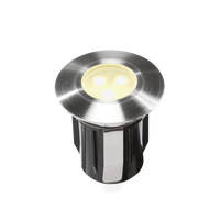 Grondspot inbouw 12V LED 0,5 watt Ø 42 mm Warm wit - Per Stuk