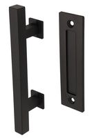 Black Luxury Pull Handle of 305 mm for Sliding Doors - with Finger Pull