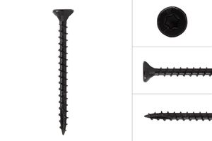 Hardhoutschroeven Zwart AR-coating 4 x 40 mm - Doos 200 stuks