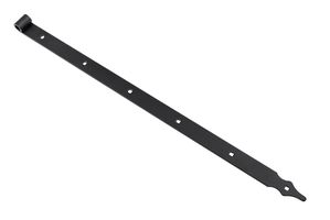 Strap Hinge Black with square holes 100 cm - Rustic tip