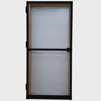Hordeur Zwart 100 x 210 - Vaste Deurhor - Per stuk