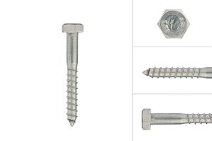 Coach screws stainless steel M8 x 60 mm - Per 10 pieces