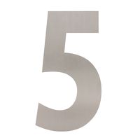 Hausnummer 50 cm Edelstahl Nummer 5 - pro Stück
