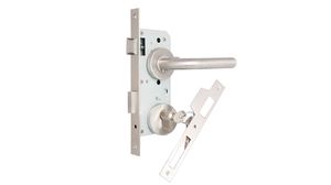 Stainless Steel Built-in Cylinder Lock with Round Rosettes