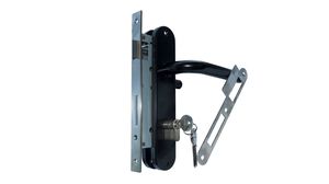 Black Stainless Steel Built-in Cylinder Lock - Oval Model