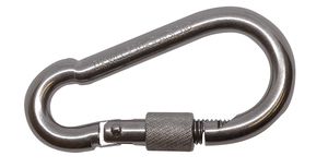 Carabiner With Screw Closure Stainless Steel A4 8 x 80 mm - Per Piece