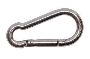 Carabiner stainless steel A4 4 x 40 mm