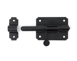 Plaatgrendel Zwart Klein 80 x 55 mm - Per Stuk