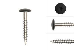 Color head screws Black stainless steel 4.8 x 32 mm - Box 100 pieces