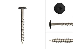 Color head screws Black stainless steel 4.8 x 50 mm - Box 100 pieces