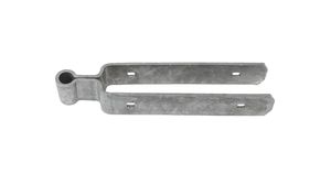 Short Galvanized Double Strap Hinge of 30 cm for English Farm Gates 51 mm thick - Per Piece