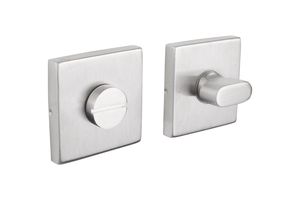 Lavuzo Bathroom Door Lock Stainless Steel Square - Per Set