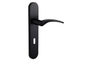 Lavuzo Türgriffe Lodini Schwarz mit abgerundetem Schild SL72 - Pro Set