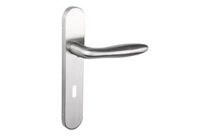 Lavuzo Türgriffe Pratona Edelstahl mit abgerundetem Schild SL72 - Pro Set