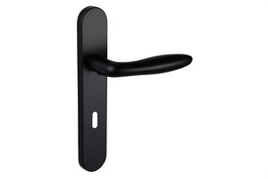 Lavuzo Türgriffe Pratona Schwarz mit abgerundetem Schild SL72 - Pro Set