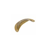 Cupboard Handle Shell Brass 76 mm - Per piece