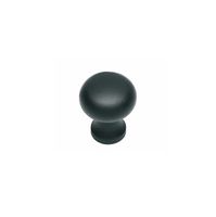 Bouton de meuble noir 25 mm sphérique - Par pièce