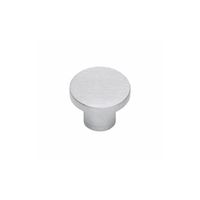 Möbelknauf Edelstahl 25 mm Flach - pro Stück
