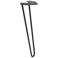 Furniture Leg Steel Industrial Black 400 mm - Per piece