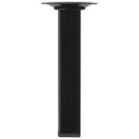 Furniture Leg Steel Square Black 150 mm - Per piece