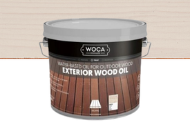 Woca Exterior oil Wit - Hout olie voor Thermo, Ayous, Bamboe en meer