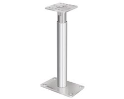 Column base Adjustable Height 30 - 45 cm - Pole carrier grey galvanised steel - Per piece