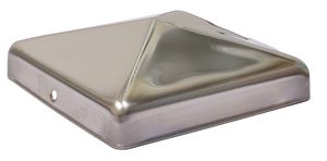 Stainless Steel Pyramid Post Cap for 10 x 10 cm Posts - Per Piece