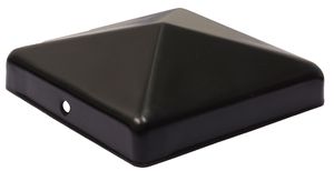 Chapeau de poteau noir pour poteaux 10 x 10 cm - Par pièce