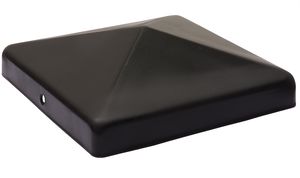 Pfostenkappe Schwarz für 12 x 12 cm Pfosten - pro Stück