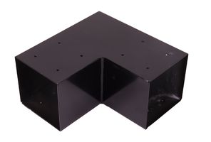 Connecteur d'angle noir 90 degrés pour pergola poteaux de 15 x 15 cm - Par pièce