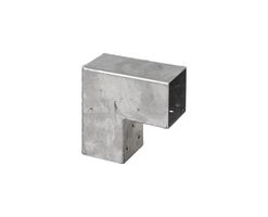 Conector Pérgola 90 Graus Galvanizado para postes 12 x 12 cm modelo cubo - Por Peça