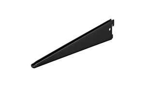Double Shelf F-Bracket in Black of 270 mm for Wall Rail Systems  - Per Piece