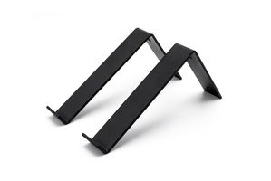 2 x Black Ornamental Decorative Metal Shelf Bracket Support 194 x 200mm 