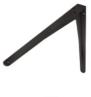 Black Herakles Aluminium Shelf Bracket 400 x 350 mm - Per Piece