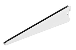 Double Shelf F-Bracket White 170 mm - Per piece