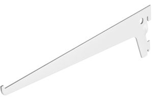 Console crémaillère simple blanc 100 mm - Par pièce