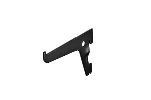 Regalhalter für einzelreihige Wandschiene Schwarz 100 mm - Pro Stück