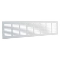 Plintrooster Aluminium Wit 400 x 100 mm - Per Stuk