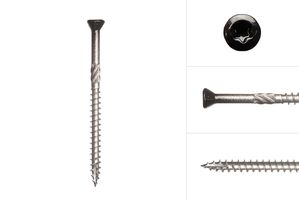 Siding screws Black stainless steel 410 5 x 70 mm Torx 25 with cutting point - Box 100 pieces