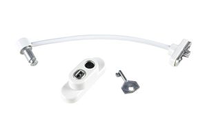 Fenstersicherung Weiß 20 cm - Pro Set