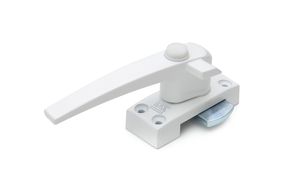 Window Handle with Push Button Left Handed White - Per piece