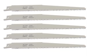 Säbelsägeblätter für Holz und Metall 225 mm - 5er-Pack