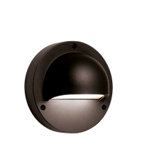 Wandlamp 12 Volt Aluminium Zwart met Kap 140 mm - Per Stuk