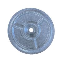 Drukverdeelplaten - Rond ø50 mm - Verzinkt - Doos 100 stuks