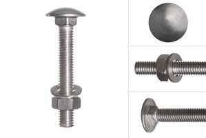 Carriage bolts stainless steel M8 x 55 mm - Per Piece