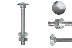 Schlossschrauben Verzinkt M10 x 80 mm - 10 Stück
