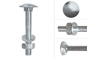 Carriage bolts stainless steel M10 x 40 mm - Per Piece
